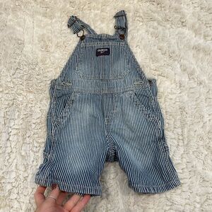 OshKosh B'gosh Navy Striped Overalls